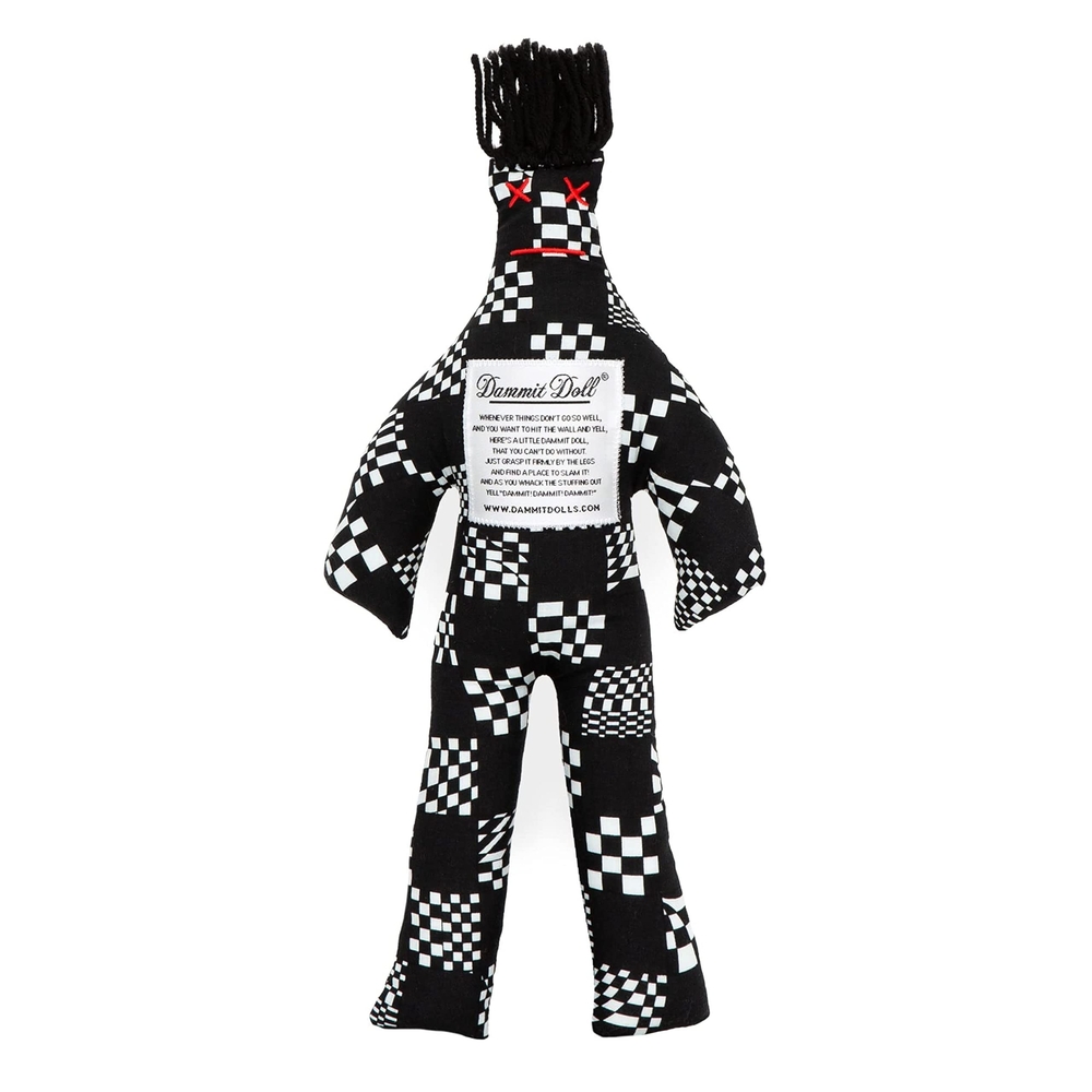 Dammit Dolls | Checkered Stress Doll - NWT